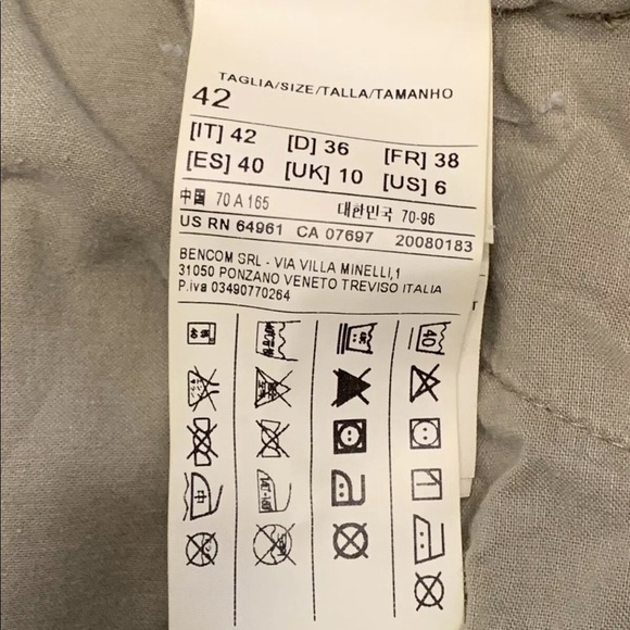 UNITED Colors of Benetton Beige Pants Women 6 Pant - Picture 6 of 7